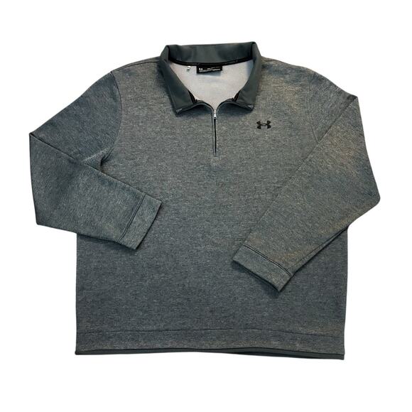 Under Armour Gray 1/4 Zip Pullover Mens Size 4XL - Picture 1 of 6
